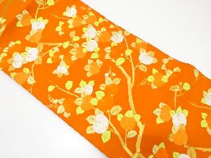 橘模様織り出し名古屋帯